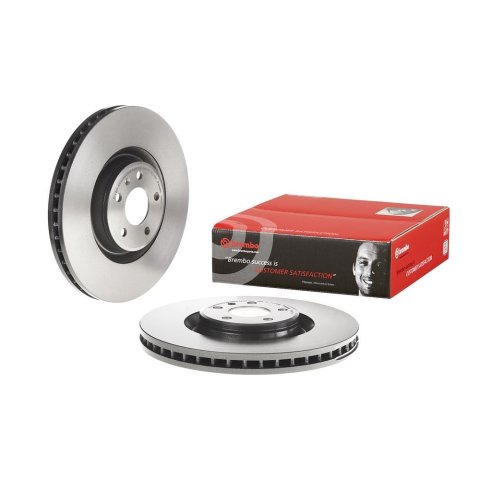 Brembo Premium UV Coated Brake Rotors 09.B971.11 Rotor, Brembo, Vented, Solid Surface, 14.02 in. Diameter, Iron, UV-Coated, Audi, Each