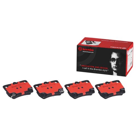 Brembo NAO Ceramic Brake Pads P83073N Pads, Brembo, Ceramic, Integrally Molded, Shims, Lexus, Set