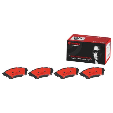 Brembo NAO Ceramic Brake Pads P83132N Pads, Brembo, Ceramic, Integrally Molded, Shims, Lexus, Set