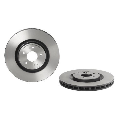 Brembo Premium UV Coated Brake Rotors 09.A196.11 Rotor, Brembo, Vented, Solid Surface, 13.78 in. Diameter, Iron, UV-Coated, Mitsubishi, Each