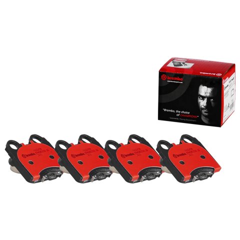 Brembo NAO Ceramic Brake Pads P83045N Pads, Brembo, Ceramic, Integrally Molded, Shims, Lexus, Set