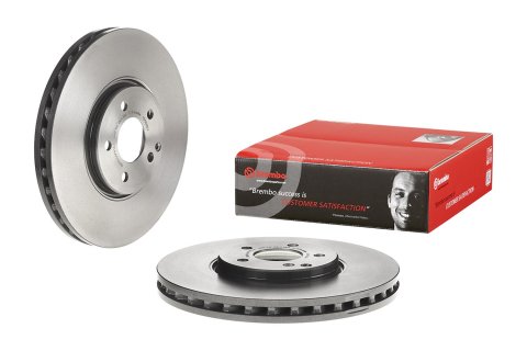 Brembo Premium UV Coated Brake Rotors 09.A828.21 Rotor, Brembo, Vented, Solid Surface, 12.99 in. Diameter, Iron, UV-Coated, Mercedes-Benz, Each