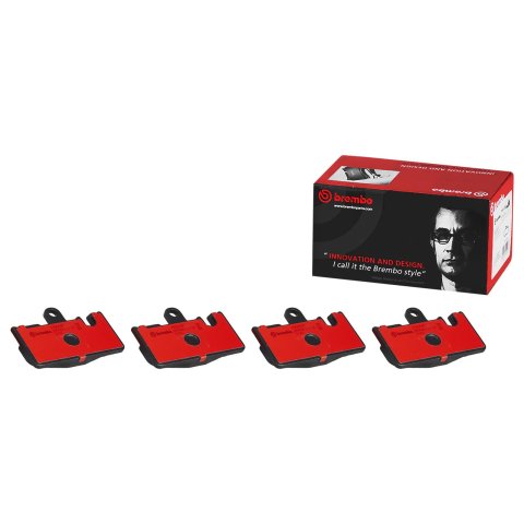 Brembo NAO Ceramic Brake Pads P83059N Pads, Brembo, Ceramic, Integrally Molded, Shims, Lexus, Set