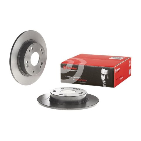 Brembo Premium UV Coated Brake Rotors 08.A147.11 Rotor, Brembo, Solid, Solid Surface, 10.24 in. Diameter, Iron, UV-Coated, For use on Acura®, Each