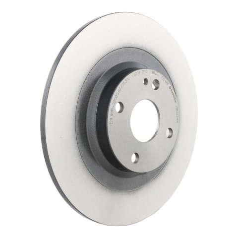 Brembo Premium UV Coated Brake Rotors 08.D224.11 Rotor, Brembo, Solid, Solid Surface, 11.02 in. Diameter, Iron, UV-Coated, Mazda, Each