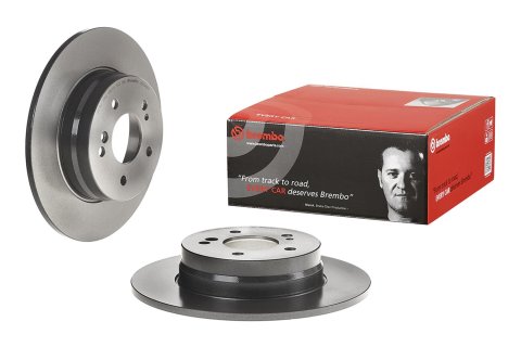 Brembo Premium UV Coated Brake Rotors 08.D340.11 Rotor, Brembo, Solid, Solid Surface, 11.42 in. Diameter, Iron, UV-Coated, Mercedes-Benz, Each