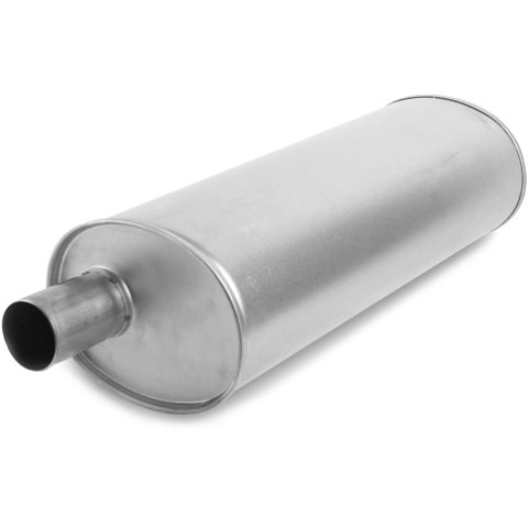 MagnaFlow Universal Steel 2.75 Inch Muffler 201-0158 Muffler, Universal, in. Offset Inlet/Outlet, Oval, Steel, Aluminized, Each