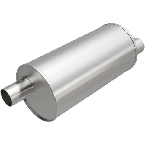 MagnaFlow Universal Steel 1.75 Inch Muffler 201-9017 Muffler, Universal, in. Offset Inlet/Outlet, Round, Steel, Aluminized, Each