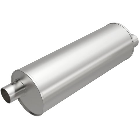 MagnaFlow Universal Steel 2.25 Inch Muffler 201-0194 Muffler, Universal, in. Offset Inlet/Outlet, Round, Steel, Aluminized, Each