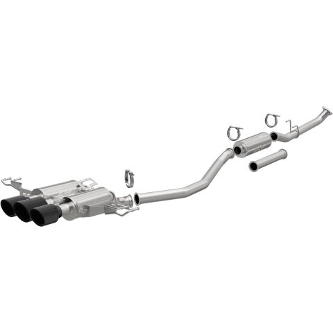 MagnaFlow xMOD Series Performance Exhaust Systems 19611 System, Series, Cat-Back, 2.5 in. Diameter, Stainless Steel, Rear Center Exit, Carbon Fiber Tips, for use on Honda®, Kit