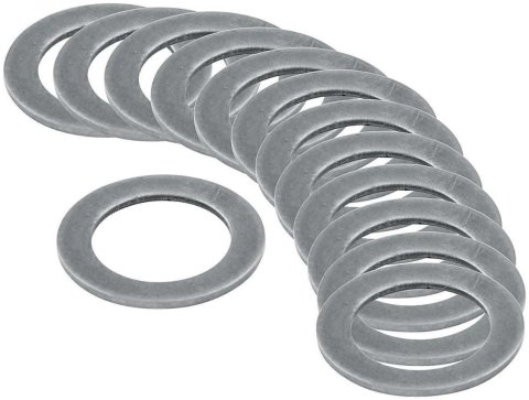 Allstar Performance Center Link Shims ALL99088 Shims, Steel, Natural, 0.030 in./0.060 in. Spacer Thickness, Set of 12