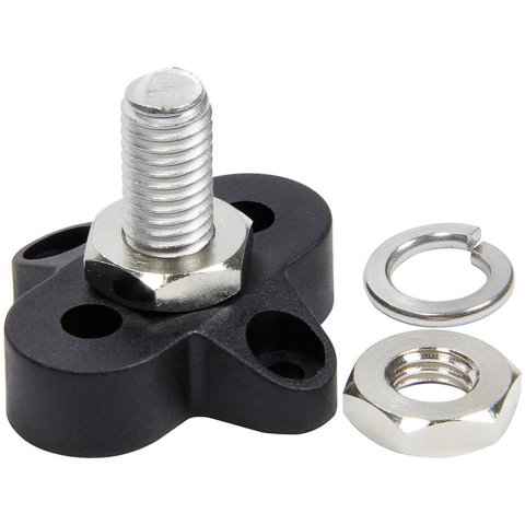 Allstar Performance Junction Blocks ALL76146 Block, Single Post Connector Type, Plastic, Black, 3/8 in. Stud, Each