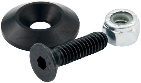 Allstar Performance Countersunk Bolt Kits ALL18631 Body Fasteners, Kit #10-24 x 1 in, Black