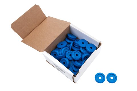 Allstar Performance Countersunk Washers ALL18848-50 Washers, Countersunk, Plastic, Blue, 0.250 in. I.D., 1.25 in. O.D., Set of 50