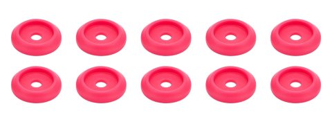 Allstar Performance Body Fasteners ALL18851 Hardware, Bolt Washer Plastic Pink 10pk