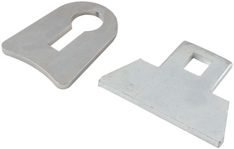 Allstar Performance Replacement Window Net Mounting Tabs ALL99070 Tabs, Net, Steel, Natural, Weld-On, Pair