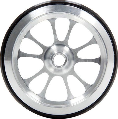Allstar Performance Wheelie Bar Wheels ALL60514 Wheel, Replacement Part, 10-spoke Design, 4 in. Diameter, No Bearing, 1.625 in. Wide Mount, Each