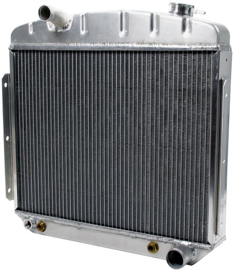 Allstar Performance Chevy Aluminum Radiators ALL30007 Radiators, Downflow, Aluminum, Natural, Center Upper Inlet, Chevy, 3.8L, 3.9L, Each