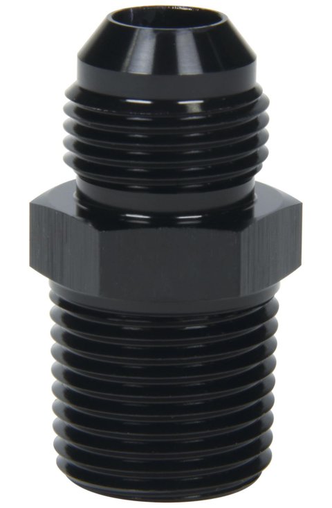 Allstar Performance AN to NPT Adapter Fittings ALL49519 Fitting, Adapter, NPT, Straight, Aluminum, Black Anodized, -10 AN, Male 3/4 in. NPT, Each
