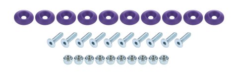 Allstar Performance Countersunk Bolt Kits ALL18687 Hardware, Kit Purple 10pk