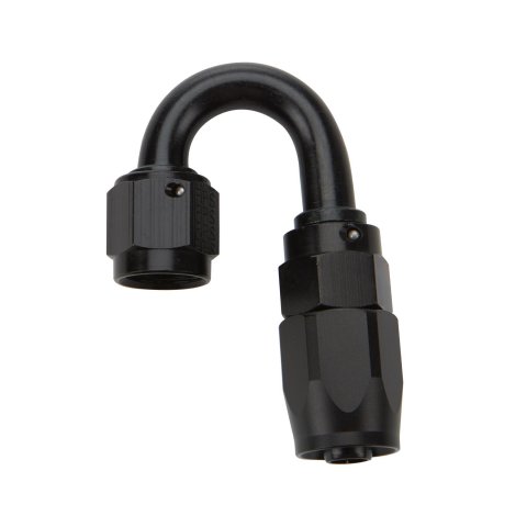 Allstar Performance Hose Ends ALL49386 Fitting, End, 180 Degree, -16 AN to -16 AN Female, Aluminum, Black, Each