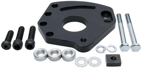 Allstar Performance Small Block Chevy Power Steering Pump Bracket Kits ALL48500 Bracket, Head Mount, Aluminum, Blue Anodized, Driver Side, Saginaw, Chevy, Block, Each