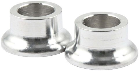 Allstar Performance Tapered Spacers ALL18592 Spacers, Aluminum, 0.740 in. to 0.995 in. Outside Diameter, 0.500 in. Inside Diameter, 0.500 in. Length, Pair