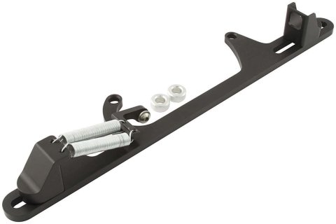 Allstar Performance Adjustable Throttle Brackets with Return Springs ALL54227 Bracket Springs, Adjustable, Base Mounting, Aluminum, Black, for 4500 or 4500HP, GM, Kit