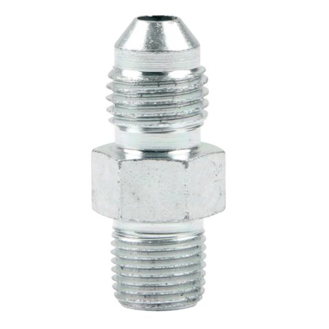 Allstar Performance Brake Fittings ALL50001 Adapter Fittings, Steel, -4 AN to 1/8 in. NPT, Straight, Pair
