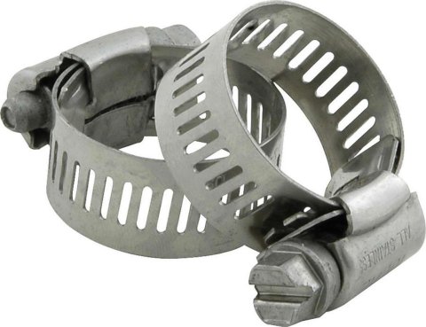 Allstar Performance Stainless Steel Hose Clamps ALL18332 Clamps, Steel, 1.125 in. Outside Diameter, Pair