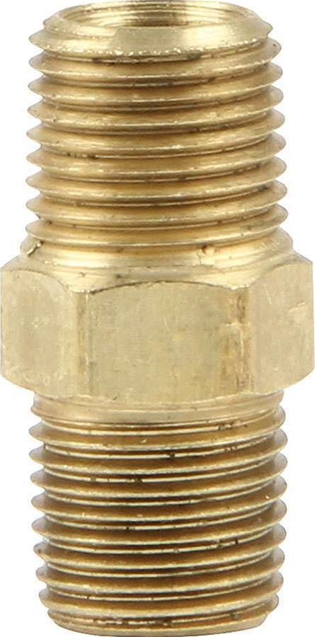 Allstar Performance Brake Fittings ALL50184 Fitting, Coupler, Union, NPT to NPT, Straight, Brass, Natural, 1/8 in. NPT, 1/8 in. NPT, Set of 4