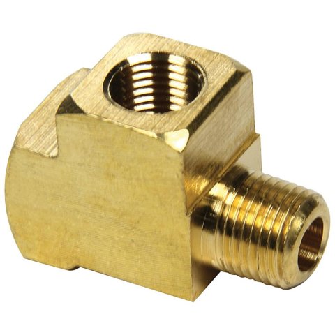 Allstar Performance Brake Fittings ALL50138 Tee, Brass, 1/8 in. NPT Thread, Each