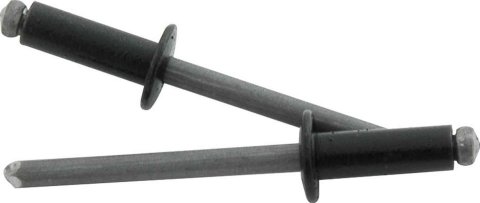 Allstar Performance Small Head Rivets ALL18126 Rivets, Blind Rivets, 3/16 in. Rivet, 3/8 in. Head, Aluminum/Steel, Black, Set of 250