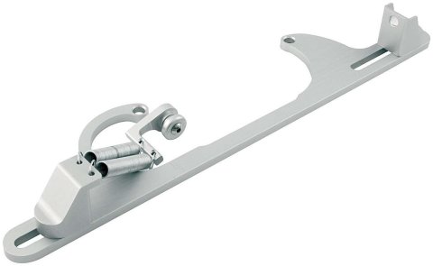 Allstar Performance Adjustable Throttle Brackets with Return Springs ALL54214 Bracket With Spring, Aluminum, Silver, Edelbrock or 4150 Base, accepts Lokar Kickdown Cable, Kit