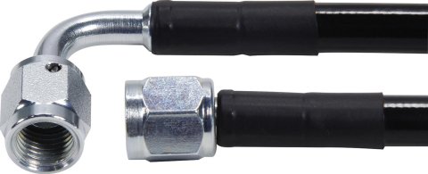 Allstar Performance Coated Stainless Steel Lines ALL48434-36 AN Hose Hose Assemblies, -3 AN Size, Braided Stainless, PTFE Lined, Straight/90 degree Female Threads Ends, Fittings, 36 in. Hose Length, Each