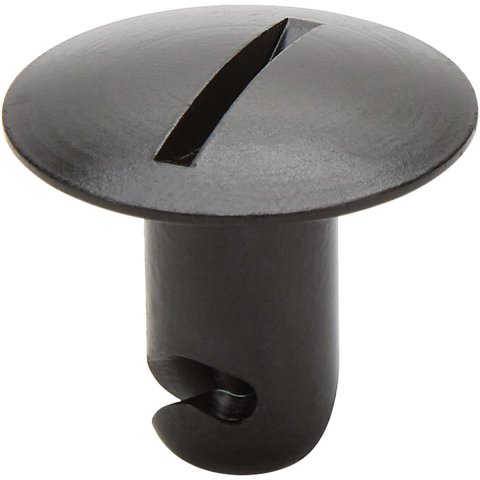 Allstar Performance Oversized Oval Head Button Fasteners ALL19168 Quick Fasteners, Button, Slotted Head, Aluminum, Cadmium Plated, 0.44 in. Shank Diameter, 0.50 in. Shank Length, Set of 10