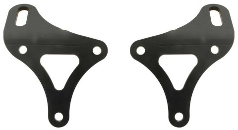Allstar Performance Motor Mounts ALL38109 Mount, Front, 2 in. Offset, Block Mount, Bolt-In, Steel, Black Powdercoated, Chevy, V8, Pair