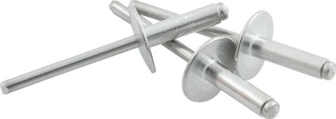 Allstar Performance Large Head Rivets ALL18153 Rivets, Blind Rivets, 3/16 in. Rivet, 5/8 in. Head, Aluminum, Silver, Set of 250