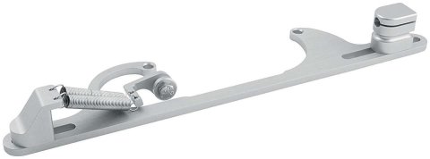 Allstar Performance Adjustable Throttle Brackets with Return Springs ALL54224 Cable Bracket, Edelbrock or 4150 Carb Base Mounting Style, Aluminum, Natural, Kit