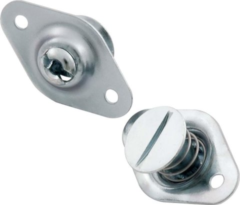 Allstar Performance Flush Head Self-Ejecting Button Fasteners ALL19012 Complete Fastener, Fastener, Quick Fasteners, Steel, Cadmium Plated, 0.650 in Length, Set of 50