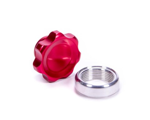 Allstar Performance Fill Plug Kits ALL36165 Cap Kits, 1-1/2 in.-12 Thread, Weld-on, Billet Aluminum, Red Anodized, 1.500 in. Diameter, Kit