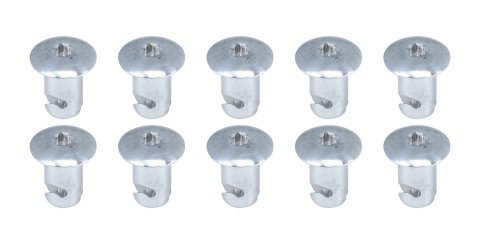 Allstar Performance Oval Head Button Fasteners ALL19071 Quick Fasteners, Fasteners, Torx Head, Aluminum, Cadium Plated, 0.44 in. Shank Diameter, 0.50 in. Shank Length, Set of 10