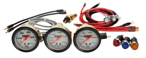 Allstar Performance Gauge Kits and Instrument Clusters ALL80081 Kit OP / WT / OT