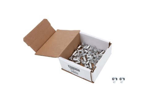 Allstar Performance Oval Head Button Fasteners ALL19278 Fastener Head, Fastener, Quick Fastener, Aluminum, Natural, 0.500 in Length, Set of 50