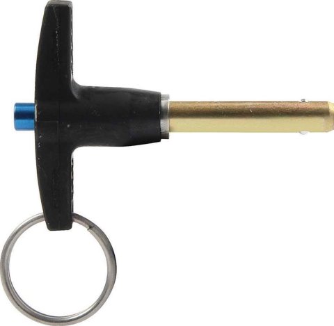 Allstar Performance Quick-Release Pins ALL60300 Pin, Quick-Release, 8,200 lbs. Double Shear Load, 4130 Steel, Gold Iridited, 1/4 in. Diameter, 1.0 in. Length