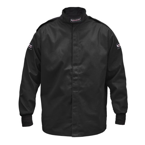 Allstar Performance Single-Layer Driving Jackets ALL931111 Jacket, SFI 3.2A/1, Single Layer, Pyrovatex, Black, Small, Each