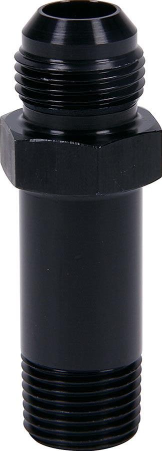 Allstar Performance Aluminum Oil Inlet Fittings ALL90043 Fitting, Adapter, AN to NPT, Straight, Aluminum, Black Anodized, -10 AN, 1/2 in. NPT, Each