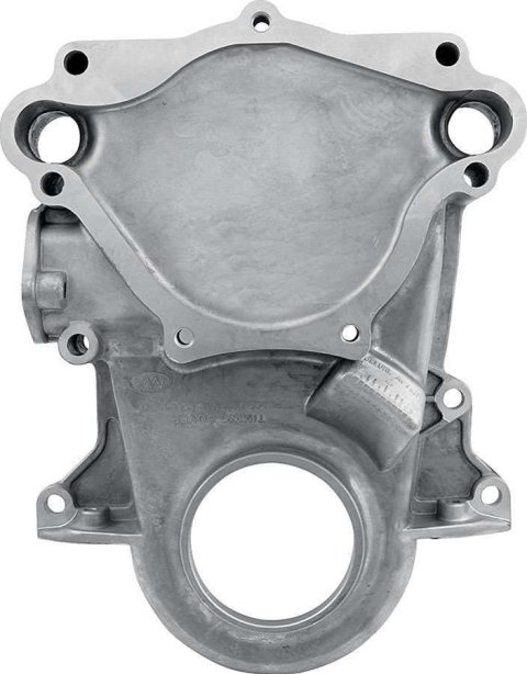 Allstar Performance Timing Covers ALL90028 Cover, 1-Piece, Plain, Driver Side Marks, Aluminum, Natural, Mopar, Small Block LA, Each