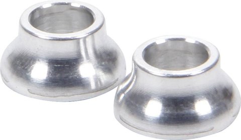 Allstar Performance Tapered Spacers ALL18700 Spacers, Aluminum, 0.345 in. to 0.500 in. Outside Diameter, 0.250 in. Inside Diameter, 0.250 in. Length, Pair