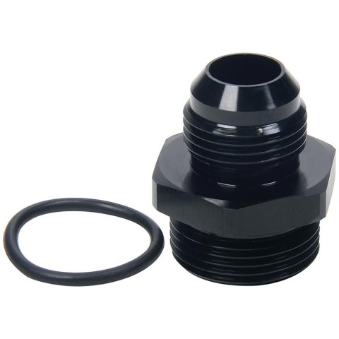 Allstar Performance Adapter Fittings ALL49844 and Adapters, Straight, Aluminum, Black Anodized, -8 AN Male AN, -12 AN O-ring Male AN O-ring, Each